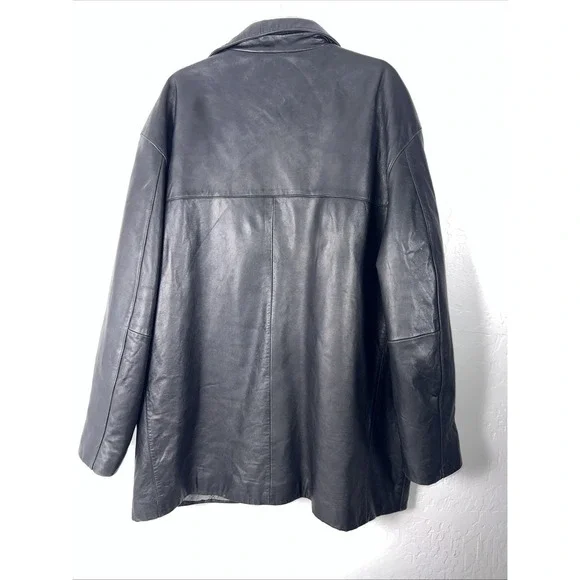 Vintage Murano 100% Lamb Skin Leather Jacket w/Quilted Lining.‎ Men's 2XL - Picture 6 of 7